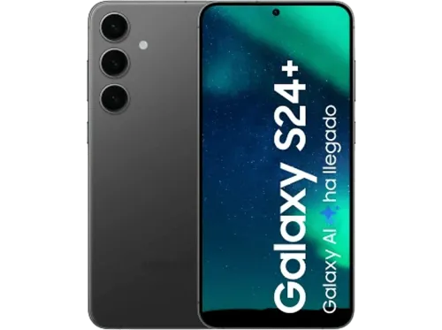 Móvil Samsung Galaxy S24 Plus Onyx Black 256GB 12GB RAM 6.7" QHD+ Exynos 2400 4900 mAh Android 14