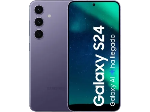 Móvil Samsung Galaxy S24 Cobalt Violet 128GB 8GB RAM 6.2" FHD+ Exynos 2400 4000 mAh Android 14