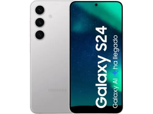 Móvil Samsung Galaxy S24 Marble Gray 256GB 8GB RAM 6.2" FHD+ Exynos 2400 4000 mAh Android 14