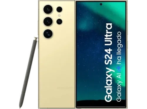 Móvil Samsung Galaxy S24 Ultra Titanium Yellow 512GB 12GB RAM 6.8" QHD+ Qualcomm Snapdragon 8 5000mAh Android 14