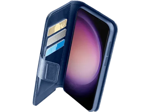 Funda Cellular Line BOOKAG2GALS24UB Para Samsung Galaxy S24 Ultra Cierre magnético Azul