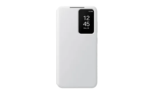 Funda Samsung Para Galaxy S24 Tapa de libro Smart Clear View Wallet Blanco