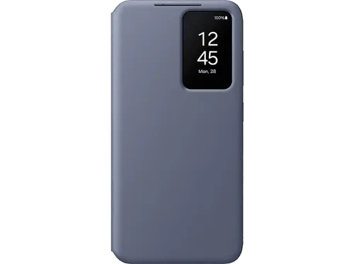 Funda Samsung Para Galaxy S24 Plus Tapa de libro Smart Clear View Wallet Violeta