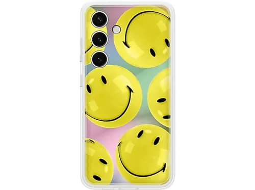 Funda Samsung para Galaxy S24 Plus Flipsuit Smiley Amarillo