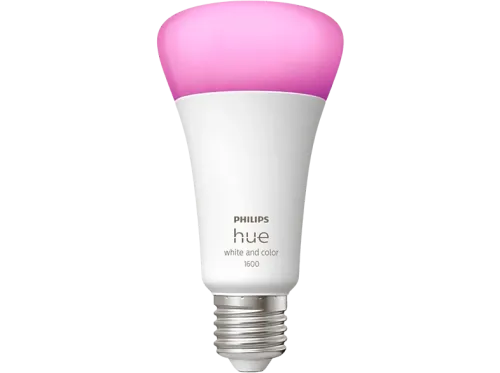 Bombilla inteligente Philips Hue A67 E27 Luz Blanca y de Colores 15W Compatible con Alexa y Google Home