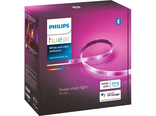 Luces LED Philips Hue Lightstrip Plus set básico V4 2m Bluetooth 20 W Multi color