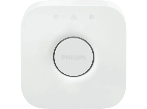 Puente de iluminación inteligente Philips Hue Bridge Compatible con Alexa y Google Home Blanco