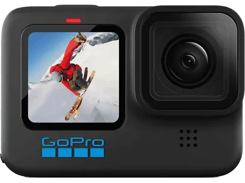 Cámara deportiva GoPro HERO10 23 megapixel 5.3K60 + 4K120 Sumergible 10 m Estabilización HyperSmooth 4.0 Negro