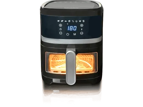 Freidora de aire Koenic KAF 41323 B 1300 W 3.7 l Display táctil Ventana transparente Negro