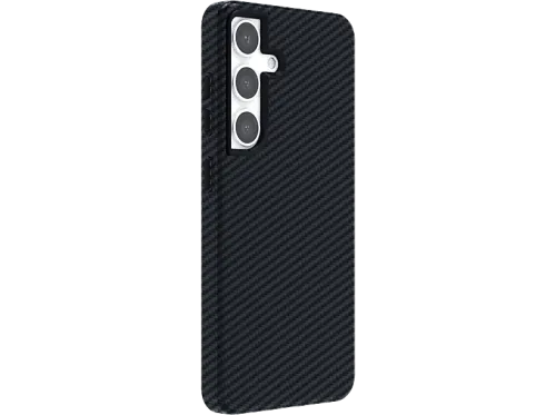 Funda ISY ISC 3740 Samsung Galaxy S24+ Fibra de carbono Negro