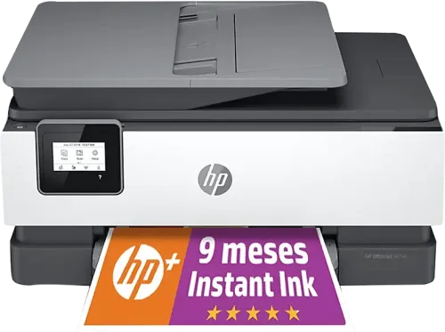 Impresora Multifunción HP OfficeJet 8014e WiFi color 9 meses Instant Ink con HP+ doble cara HP Smart App