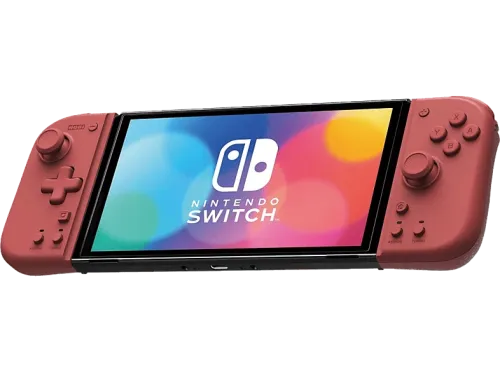 Mando Hori Split Pad Compact Para Nintendo Switch Joy-Con Rojo melocotón