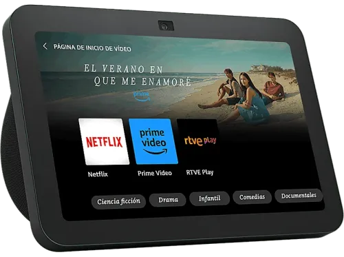 Echo Show 8 (3.ª generación 2023) Pantalla táctil inteligente de alta definición con audio espacial controlador de Hogar digital y Alexa Antracita