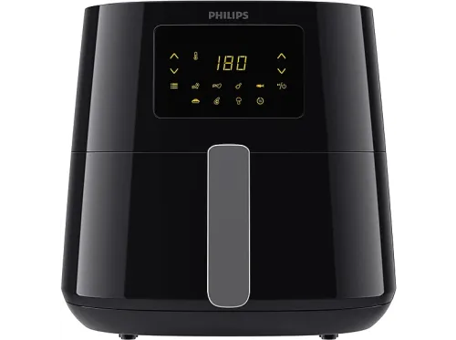 Freidora de aire Philips AirFryer HD9270/70 Tamaño XL 14 Funciones 7 modos 2.000 W Tecnología Rapid Air 1.2 kg de capacidad 6.2 l Negro