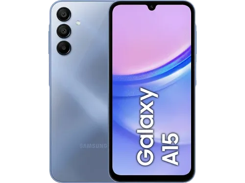 Móvil Samsung Galaxy A15 LTE Azul 128GB 4GB RAM 6.5"  FHD+ MediaTek G99 Octa-Core 5000mAh Android 14
