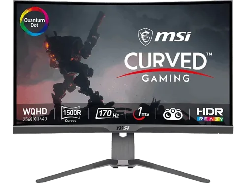 Monitor gaming MSI MAG 275CQRF-QD Curvo 27" WQHD 170 Hz 1 ms Wide Quad HD Negro