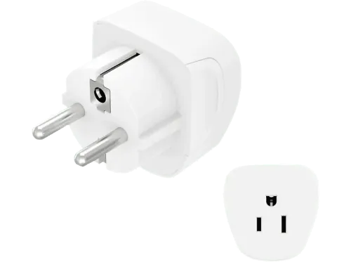 Adaptador enchufe Hama 223458 Tipo A y tipo B 3 pines Compatible América y Canadá Blanco