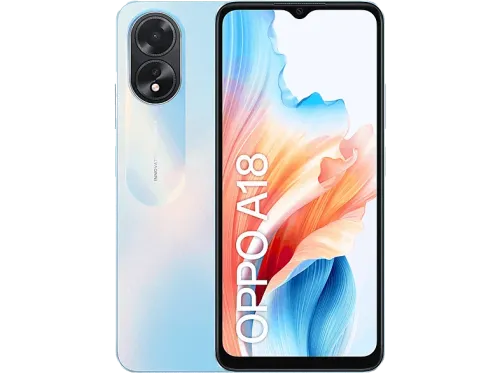 Móvil OPPO A18 Azul brillante 128 GB 4GB RAM 6.56" HD+ MediaTek Helio G85 5000 mAh Android