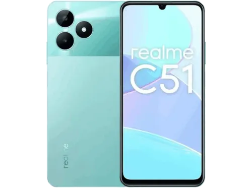 Móvil realme C51 Verde 256GB 6GB RAM 6.74" HD 90Hz Unisoc Tiger T61 Carga rápida 33W Android