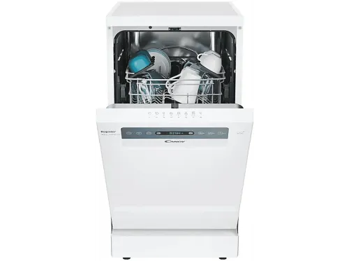 Lavavajillas  Candy Rapido' CF0C7SB0FW  10 servicios 8 programas 45 cm  Motor Inverter Wi-Fi Blanco