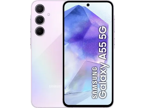 Móvil Samsung Galaxy A55 5G Light Violet 256GB 8GB RAM 6.6 FHD+ Super AMOLED Exynos 1480 Octa-Core 5000 mAh Android