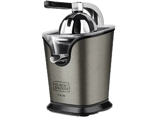 Exprimidor Black+Decker BXJE100E 100 W 2 Conos Desmontable Apto lavavajillas Inox