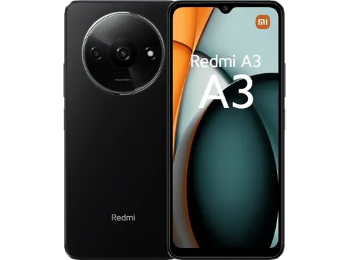 Móvil Xiaomi Redmi A3 Negro 128 GB 4 GB RAM 6.71" HD+ MediaTek Helio G36 5000 mAh Android