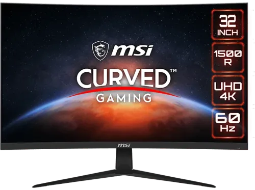 Monitor gaming MSI G321CUV Curvo 32" UHD 4K 4 ms 60 Hz Panel VA Negro
