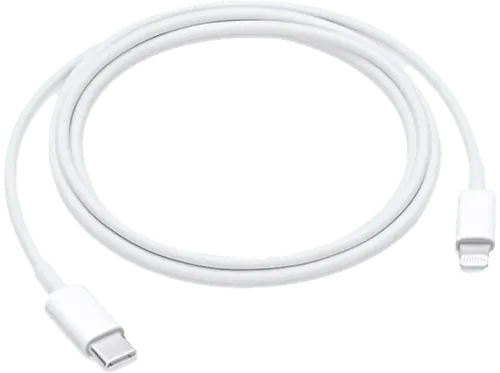 Appla Cable de USB-C a Lightning iPhone iPad o iPod Thunderbolt 3 (USB-C) 1 metros Blanco