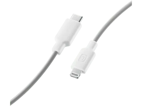 Cable USB CellularLine Stylecolor Conector de Lightning a  USB C 1 m Gris