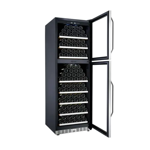 Vinoteca La Sommelière MT166DP Compresor 172 botellas 2 zonas 8 bandejas madera Gris