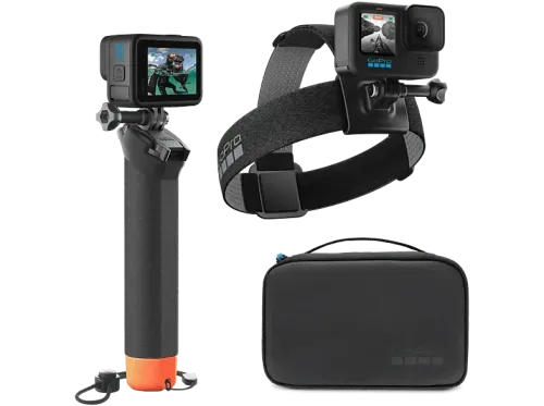 Kit accesorios cámara deportiva GoPro Adventure Kit 3.0 3 accesorios Con maletín de transporte Negro