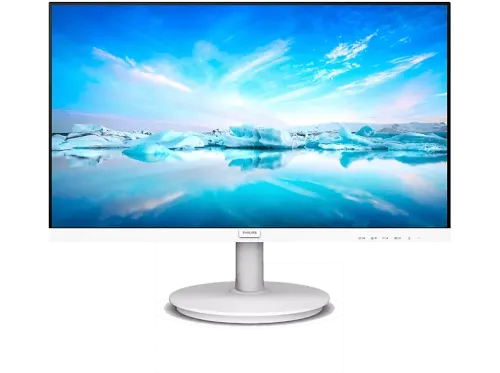 Monitor Philips 241V8AW/00 23.8" Full-HD 4 ms 100 Hz HDMI HDCP VGA Blanco