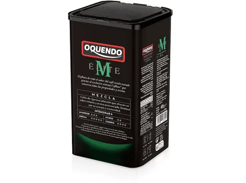 Café molido Oquendo Cofibox Élite Mezcla 400g 50% Arábica y 50% Robusta + Café molido torrefacto