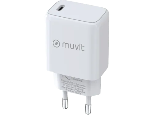 Cargador Muvit MCACC0038 Tipo C PD 25W Universal Blanco