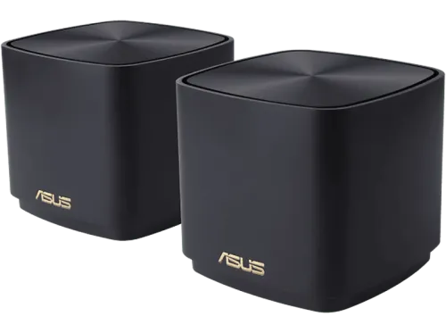Sistema WiFi Mesh ASUS XD4 PLUS W-3-PK 2 pack 1.8 Gbit/s WiFi 6 Hasta 446 m² MU-MIMO Negro