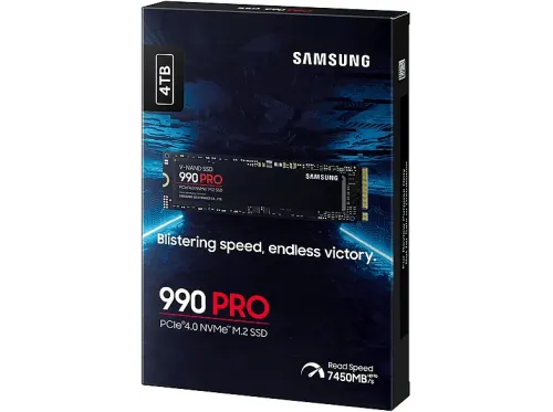 Disco duro SSD interno 4 TB Samsung MZ-V9P4T0B 990 PRO 4TB  PCI Express 4.0 Negro