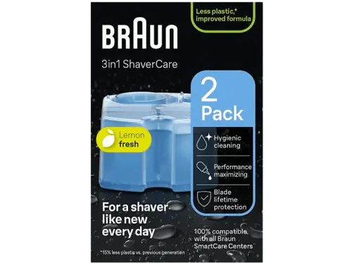 Accesorio afeitadora Braun cartuchos de limpieza ShaverCare 3 en 1 para SmartCare Center 2 unidades