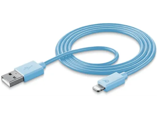 Cable USB CellularLine USBDATAMFISMARTB 1m USB A Lightning Azul