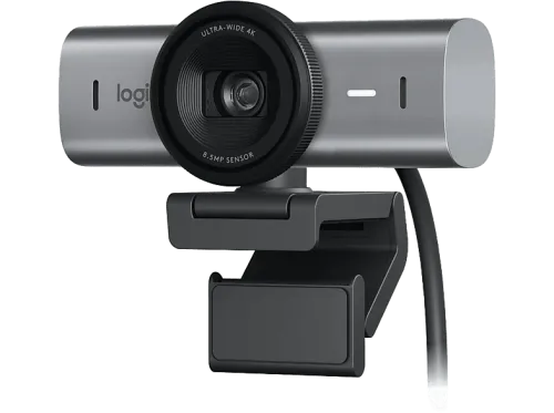 Webcam Logitech MX Brio Ultra HD 4K Corrección de iluminación automática Autoencuadre Micrófonos/reducción de ruido Tapa de privacidad Negro
