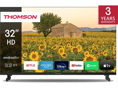 TV LED 32" Thomson 32HA2S13C HD ARM CA55 Quad Core 1.45GHz Smart TV DVB-T2 Negro
