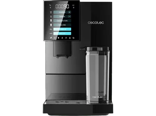 Cafetera superautomática Cecotec Cremmaet CompactCcino Black 19 bar 1350 W 400 ml Altura regulable Display táctil Molinillo integrado Black