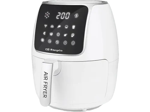 Freidora de aire Orbegozo Gran Cheff FDR64 1500 W 4 l Temporizador 10 programas Cubeta extraíble Blanco