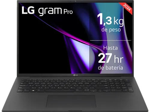 Portátil LG 17Z90SP-E.AD75B 17" WQXGA Intel® Evo™ Edition Core™ Ultra 7-155H 32 GB RAM 512 GB SSD GeForce RTX™ 3050 W11H Negro Obsidiana