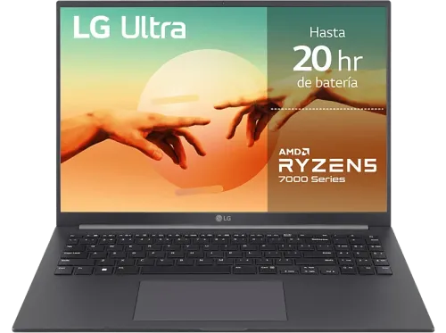 Portátil LG 16U70R-G.AA59B 16" WUXGA Ryzen™ 5 7530U 16 GB 1 TB SSD Radeon™ Onboard Graphics Windows 11 Home (64 Bit) Gris Carbón