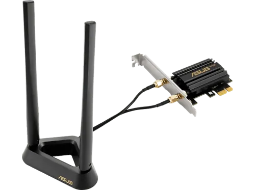 Adaptador Wi-Fi ASUS PCE-AXE59BT Wi-Fi 6 160 MHz Bluetooth 5.2 Negro Oro Plata