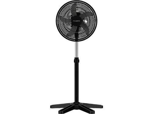 Ventilador de pie Rowenta Turbo Essential VU3110F0 40 W 1.2 m 35 m³/min  3 Velocidades Silencioso Negro