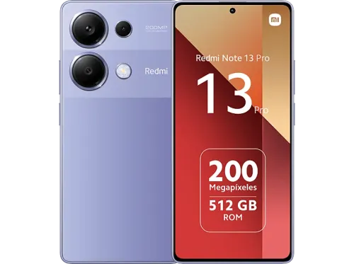 Móvil Xiaomi Redmi Note 13 Pro Morado 512 GB 12 GB 6.67" Full HD+AMOLED MediaTek  Helio G99 Ultra 5000 mAh Android