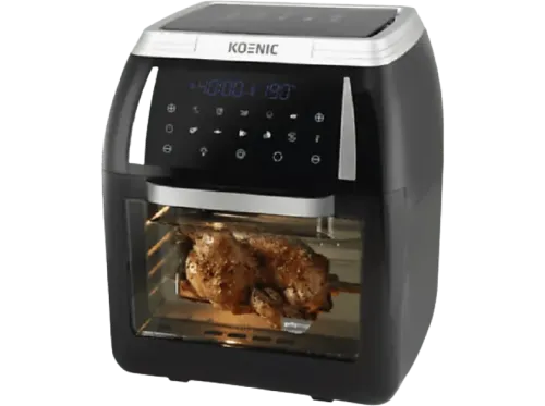 Freidora de aire Koenic KAF 121821 1800 W 12 l  Hasta 200 ºC Pantalla LED Negro