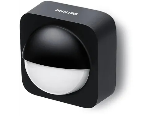 Sensor de movimiento Philips Hue 230 V Para Philips Hue IP54 Pare Exterior Negro